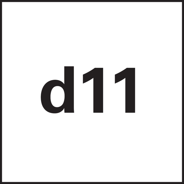 Ø tolleranza: d11