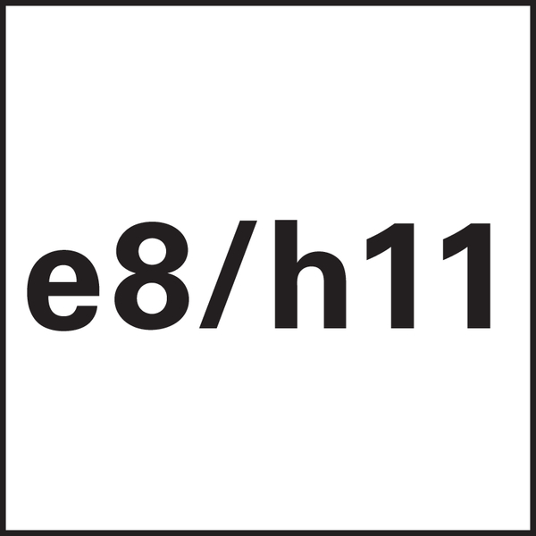 Ø-Toleranz: e8/h11