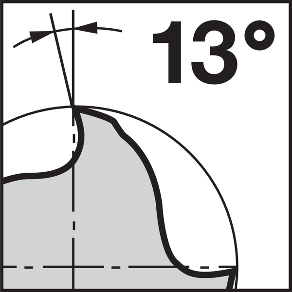 Picto Angolo di spoglia (Tipo): 13