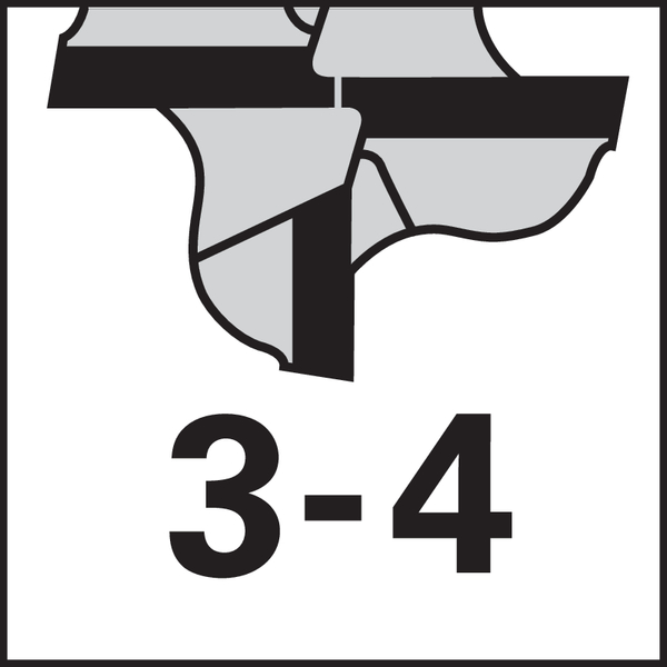 Numero di taglienti: 3-4